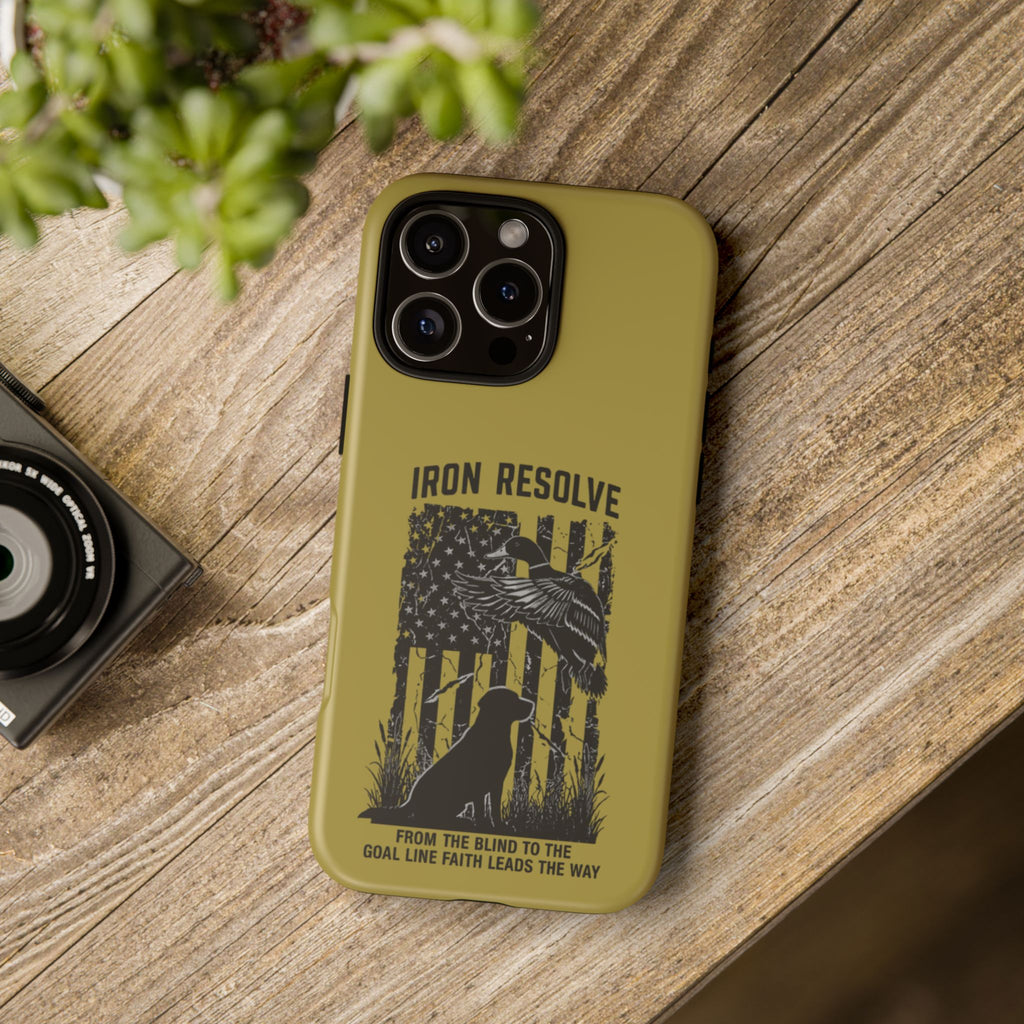 Iron Resolve Flag Dog Silhouette Tough Cases