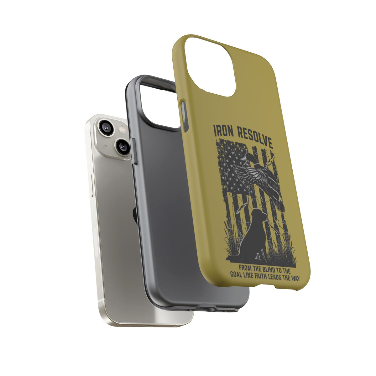 Iron Resolve Flag Dog Silhouette Tough Cases