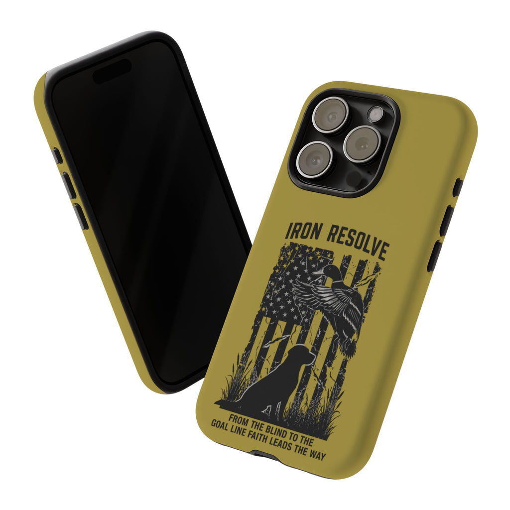 Iron Resolve Flag Dog Silhouette Tough Cases