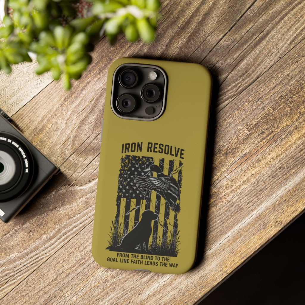 Iron Resolve Flag Dog Silhouette Tough Cases
