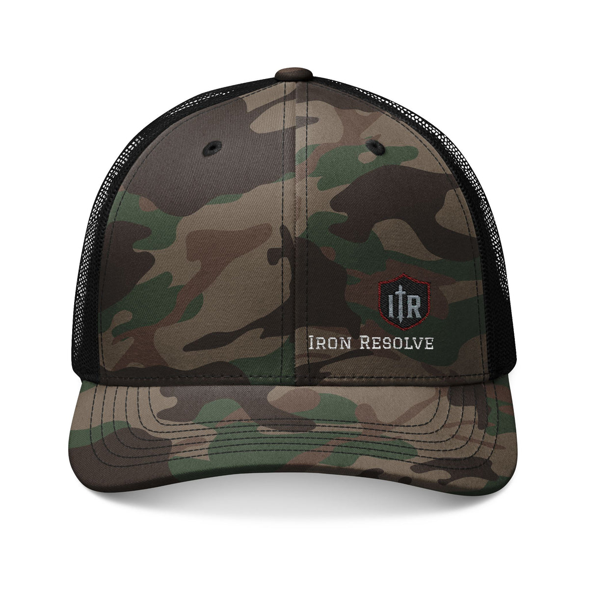 Iron Resolve Camouflage Trucker Hat