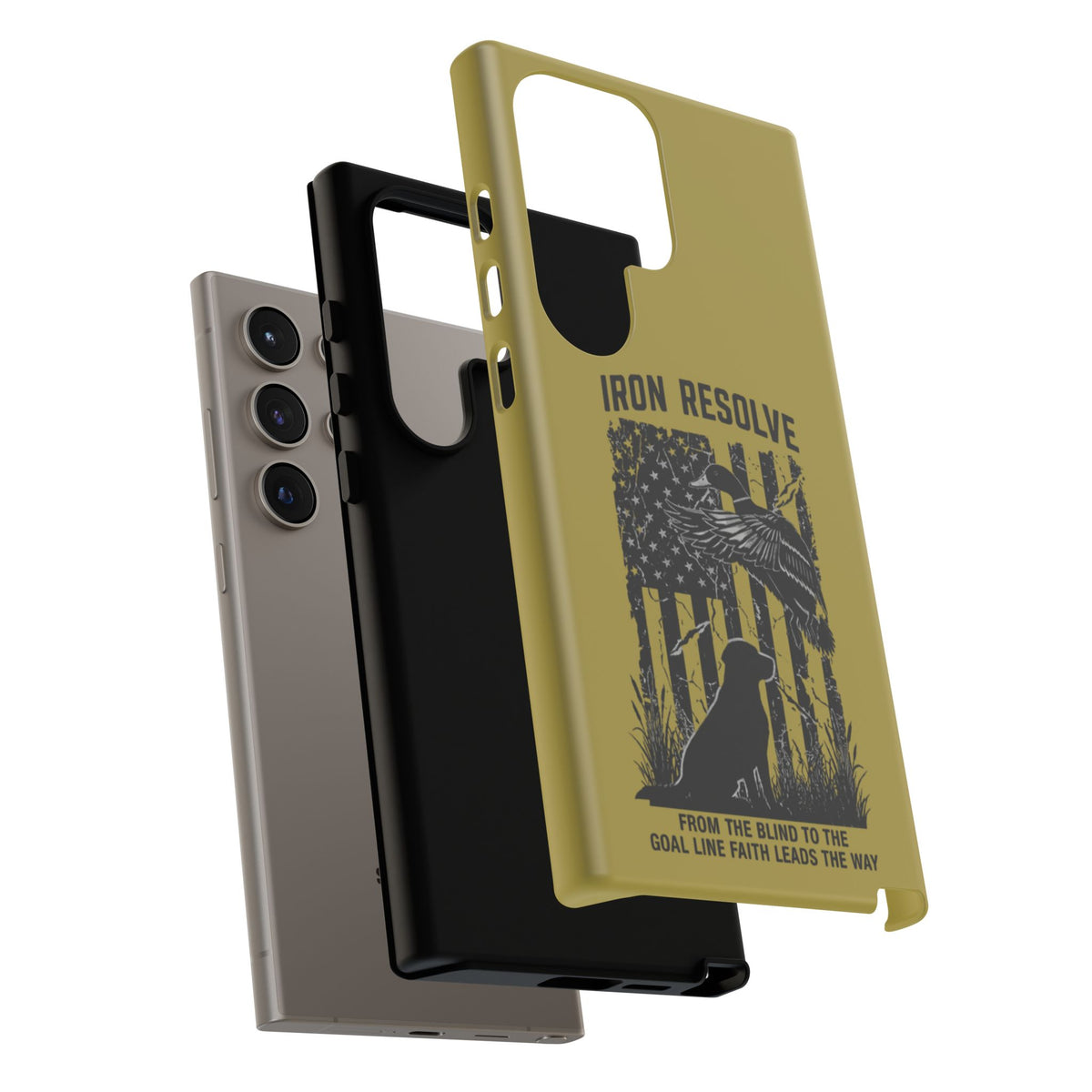 Iron Resolve Flag Dog Silhouette Tough Cases