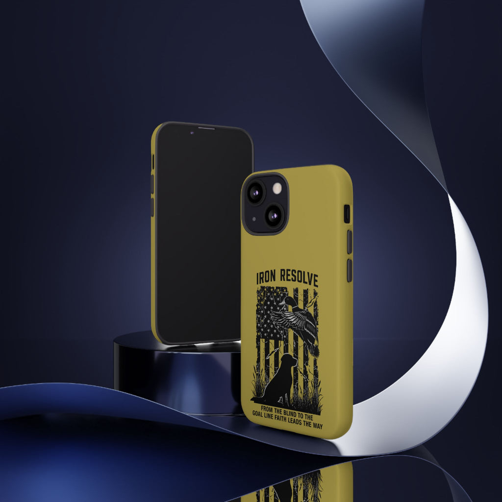 Iron Resolve Flag Dog Silhouette Tough Cases