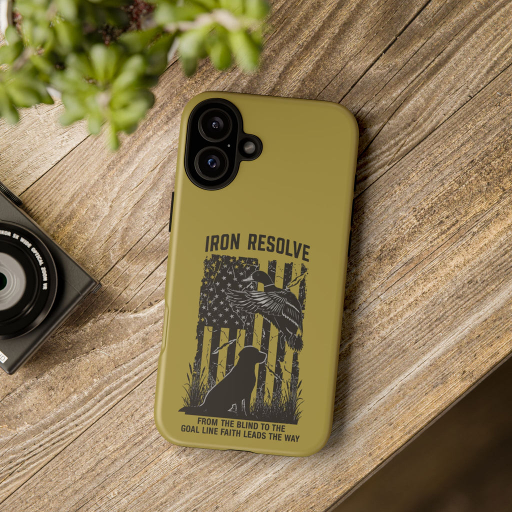 Iron Resolve Flag Dog Silhouette Tough Cases