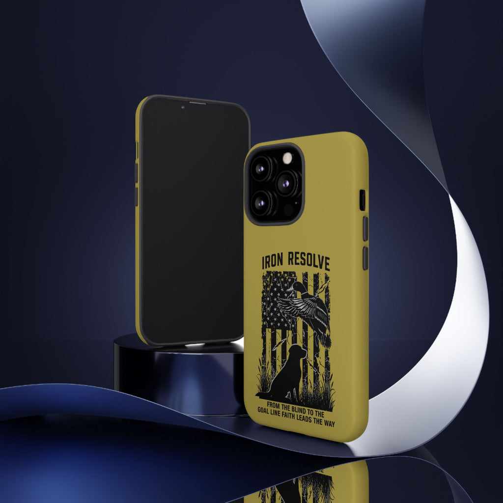 Iron Resolve Flag Dog Silhouette Tough Cases