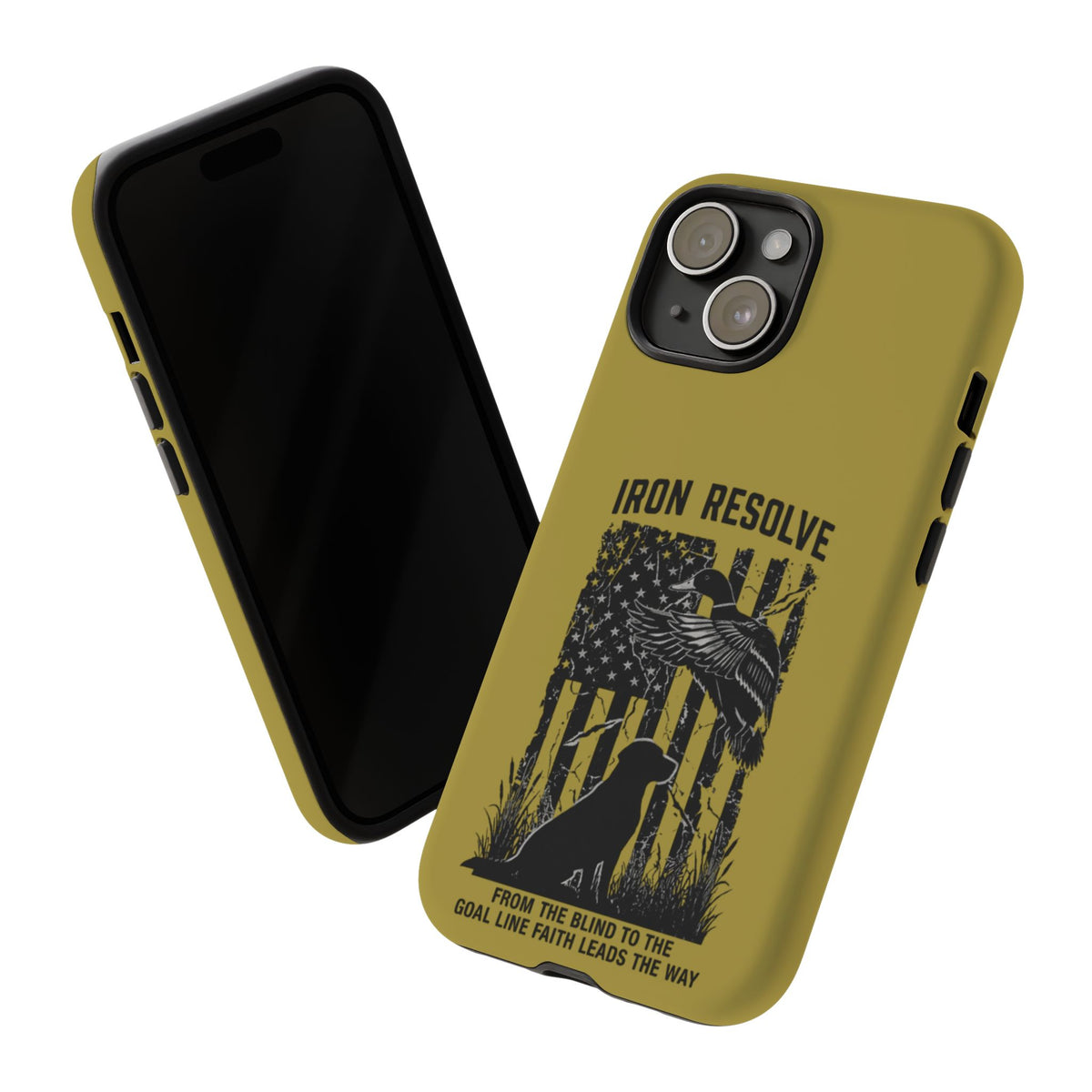Iron Resolve Flag Dog Silhouette Tough Cases