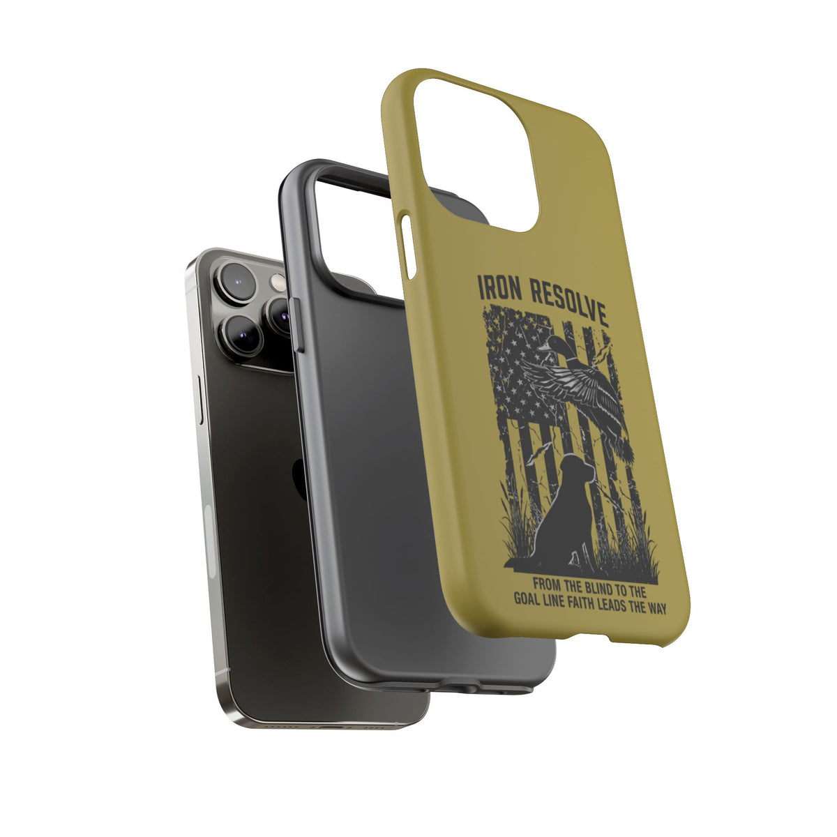 Iron Resolve Flag Dog Silhouette Tough Cases