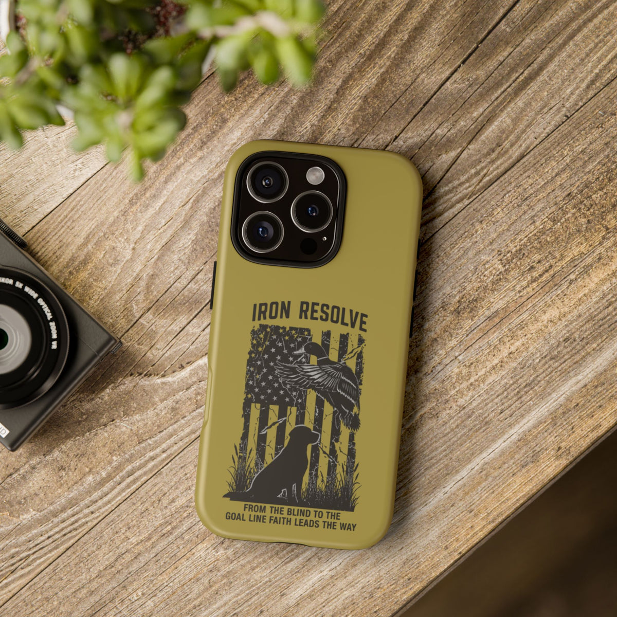 Iron Resolve Flag Dog Silhouette Tough Cases