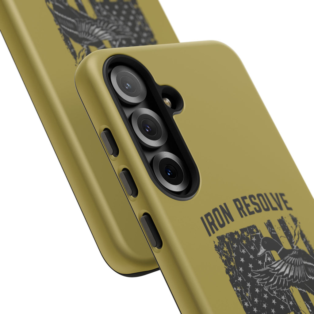 Iron Resolve Flag Dog Silhouette Tough Cases