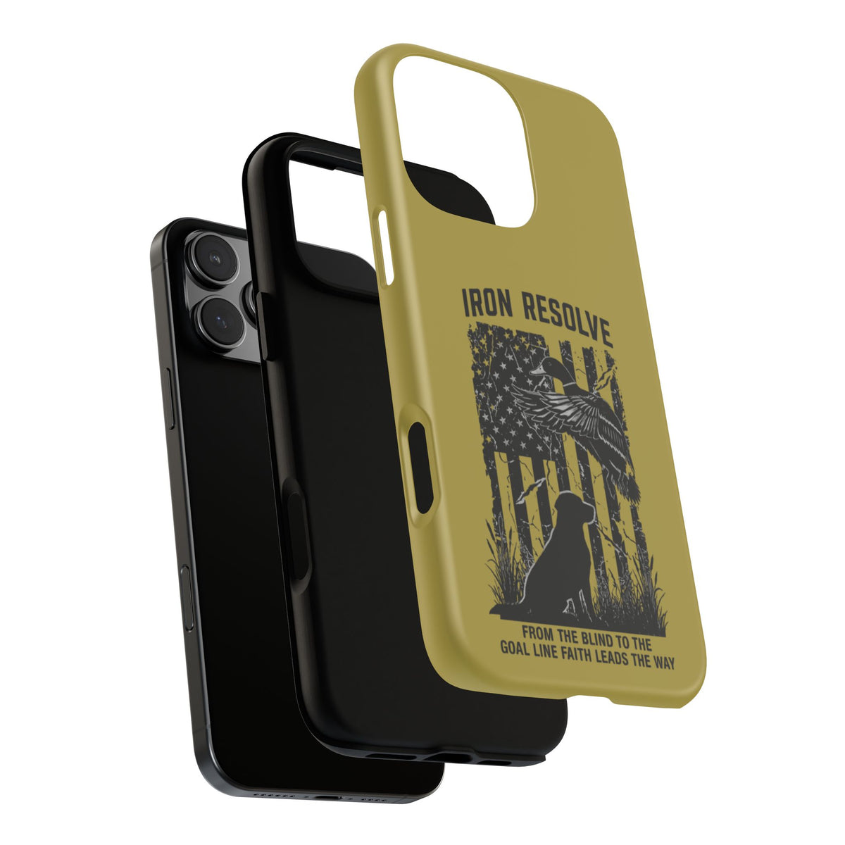 Iron Resolve Flag Dog Silhouette Tough Cases