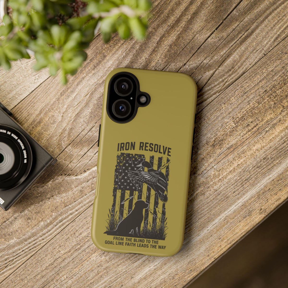 Iron Resolve Flag Dog Silhouette Tough Cases