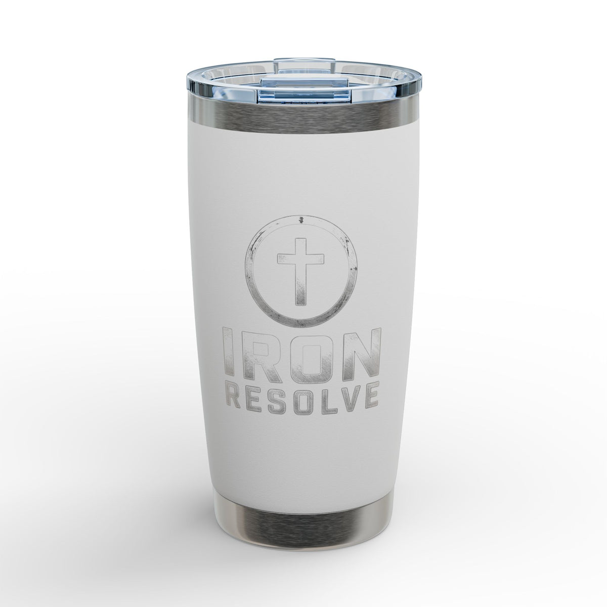Iron Resolve Cross Engraved 20oz Tumbler