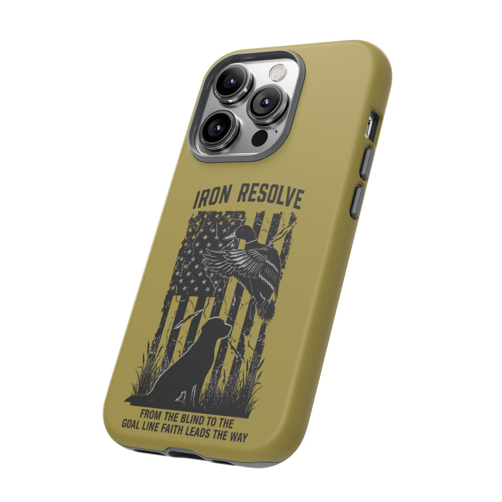 Iron Resolve Flag Dog Silhouette Tough Cases