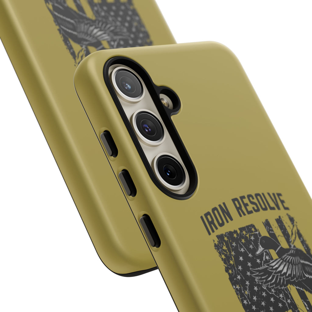 Iron Resolve Flag Dog Silhouette Tough Cases
