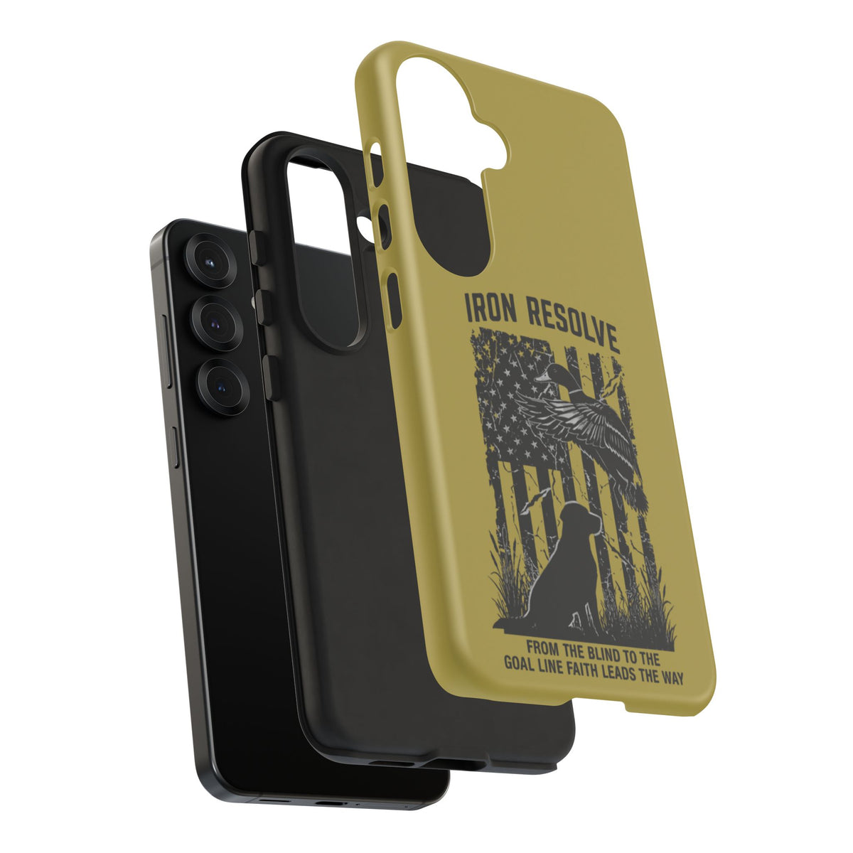 Iron Resolve Flag Dog Silhouette Tough Cases
