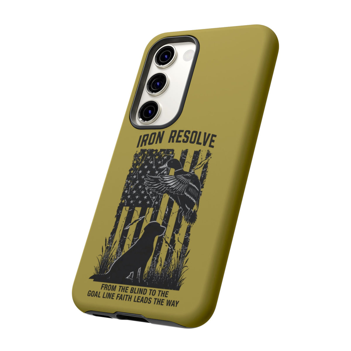 Iron Resolve Flag Dog Silhouette Tough Cases