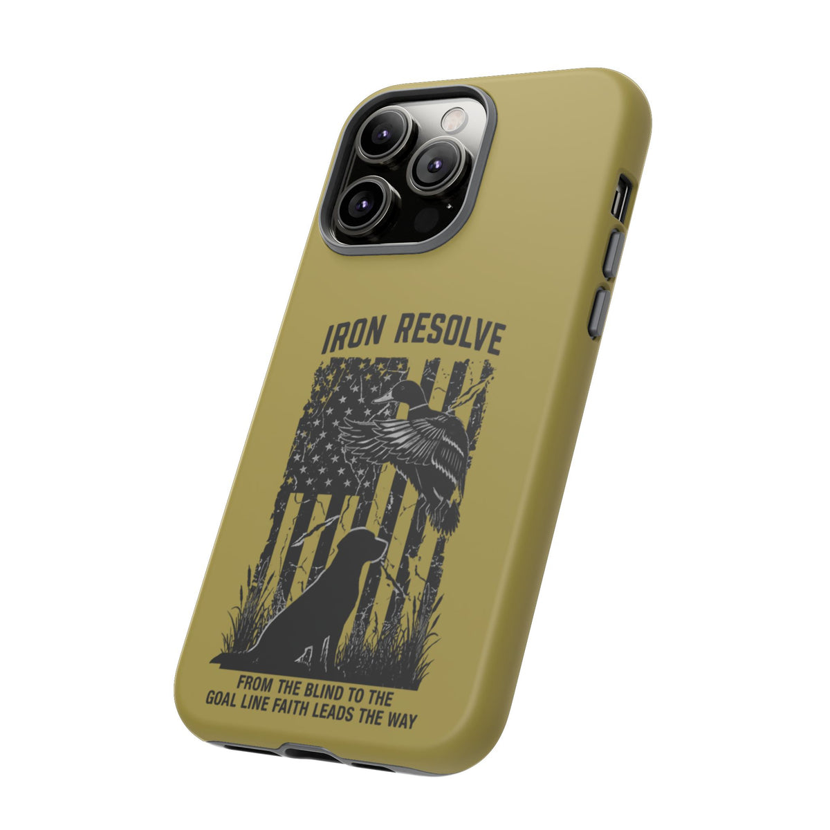 Iron Resolve Flag Dog Silhouette Tough Cases
