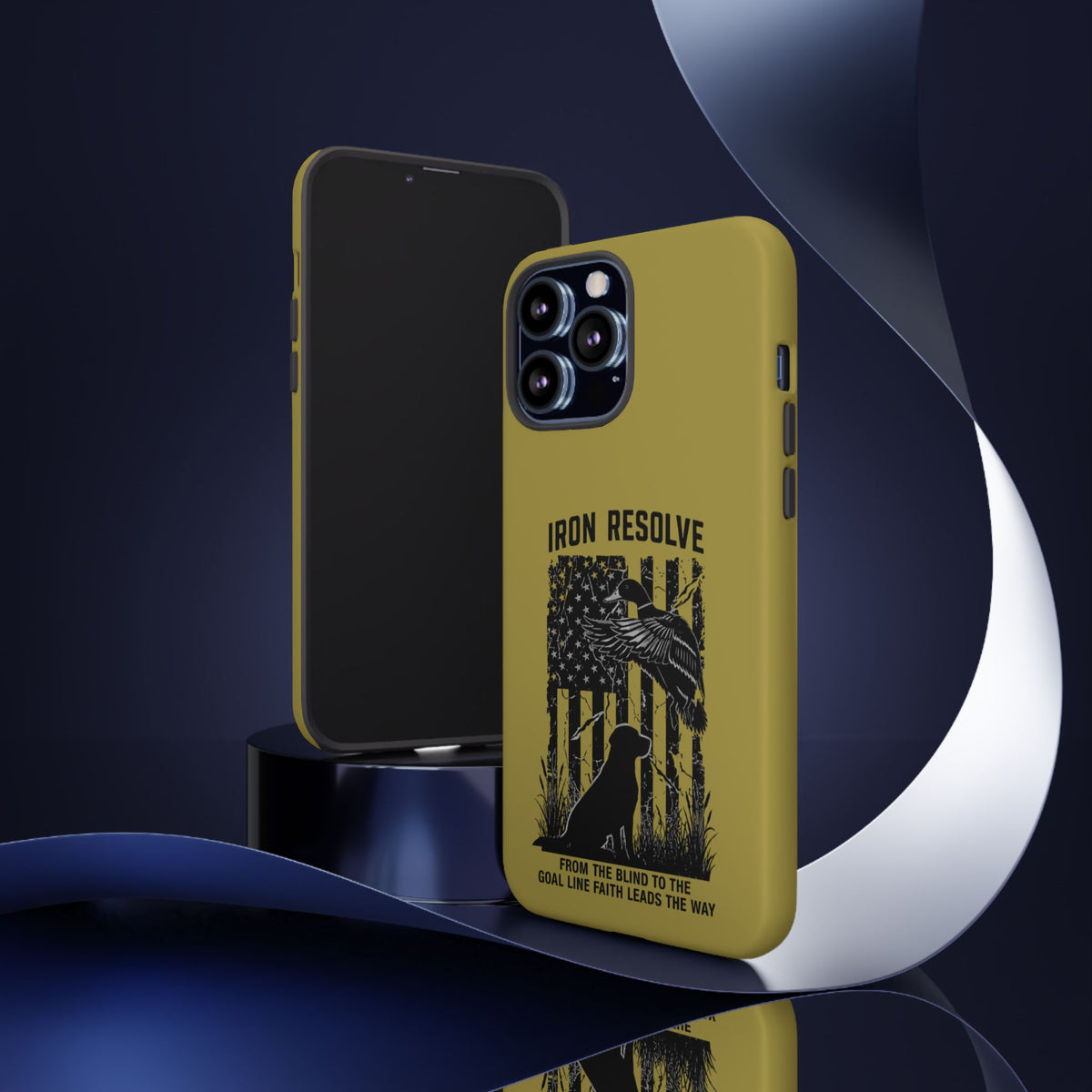 Iron Resolve Flag Dog Silhouette Tough Cases