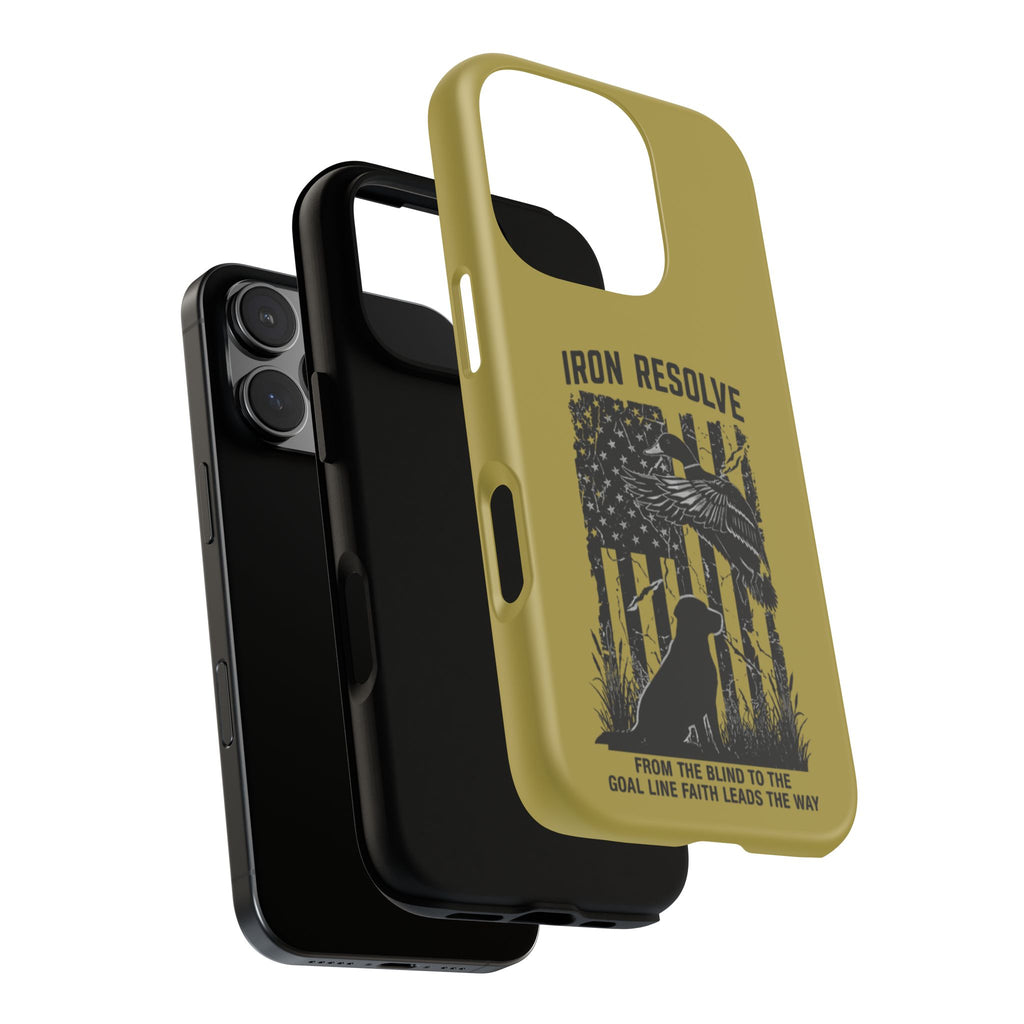 Iron Resolve Flag Dog Silhouette Tough Cases