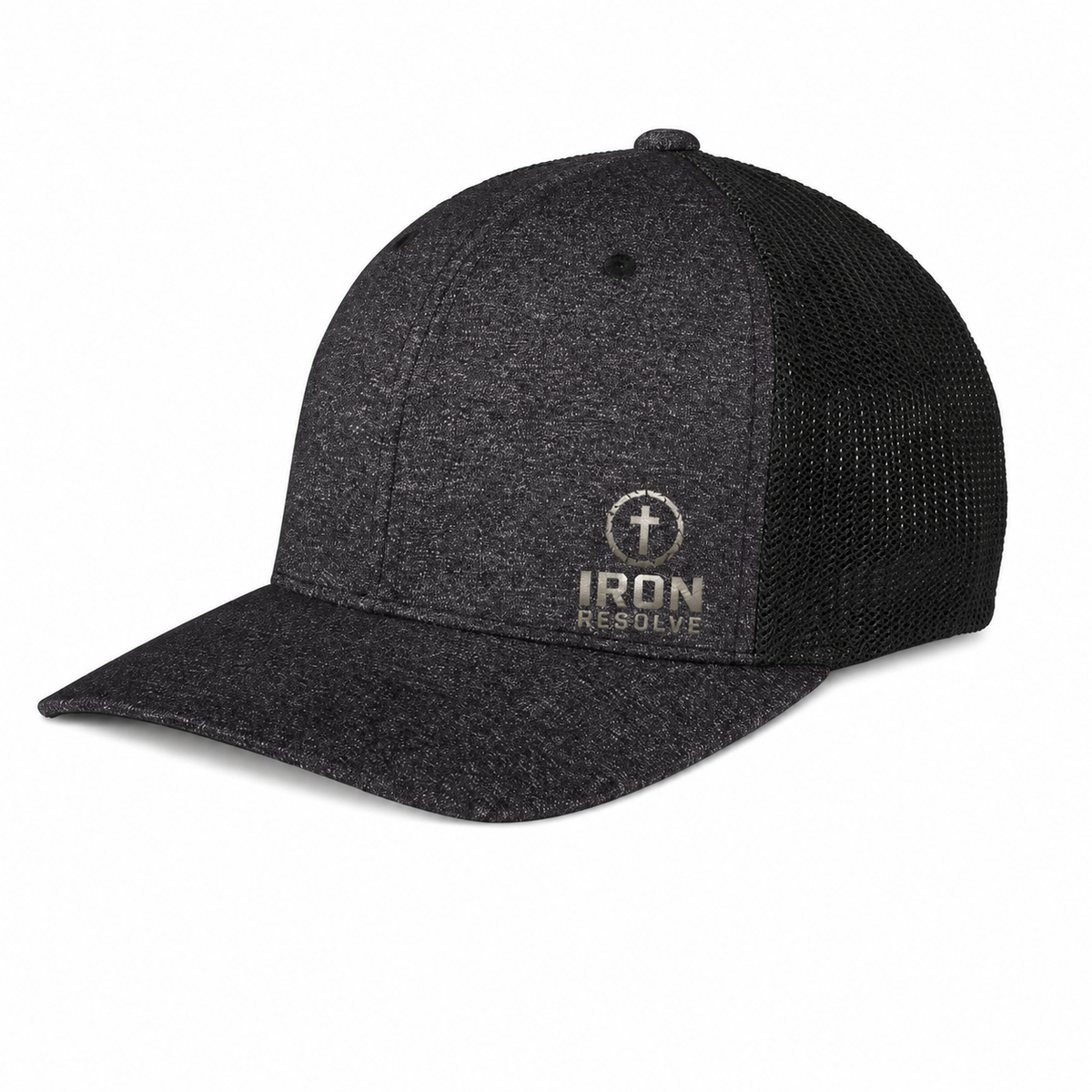 Iron Resolve logo Trucker Cap | Mesh Back Flexfit