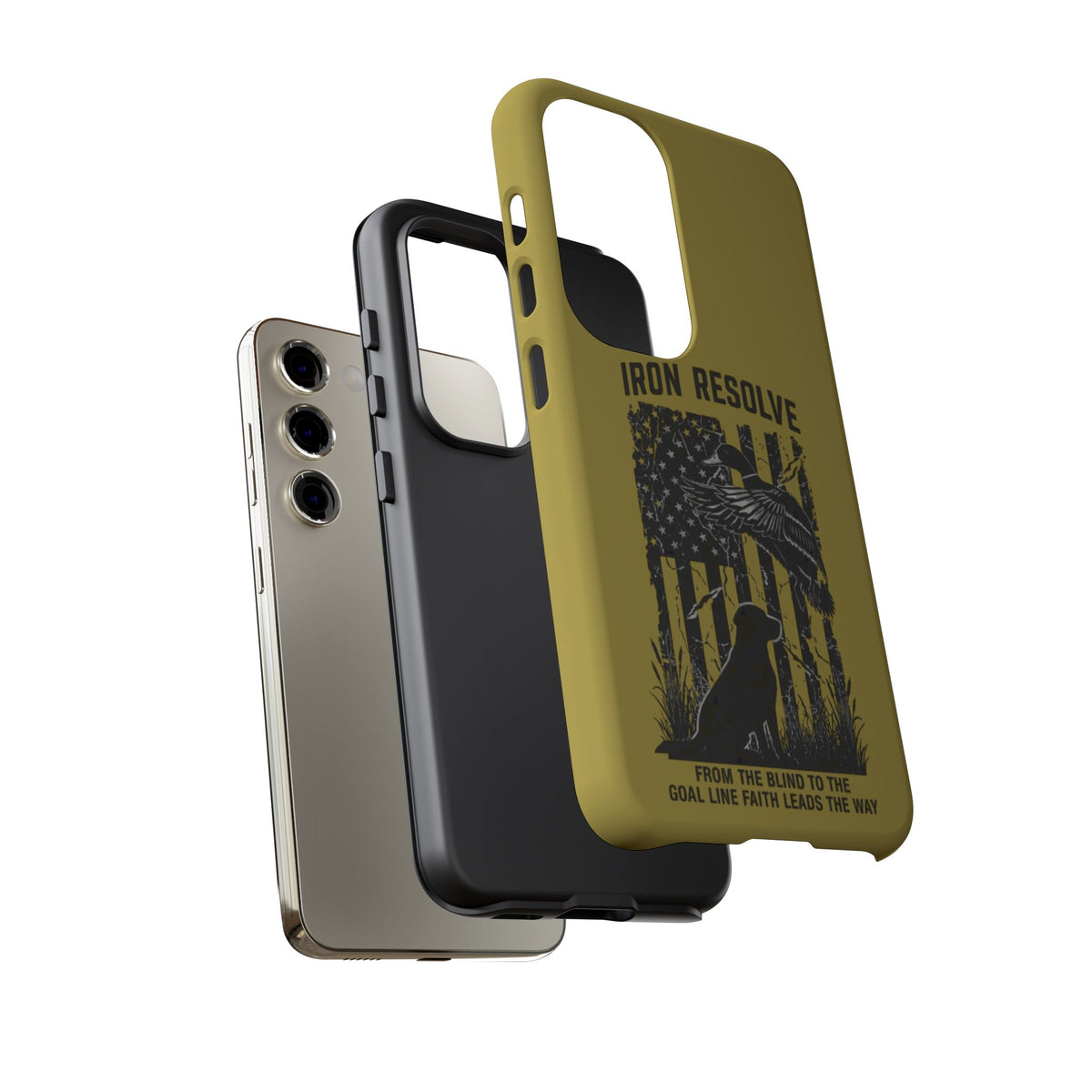 Iron Resolve Flag Dog Silhouette Tough Cases