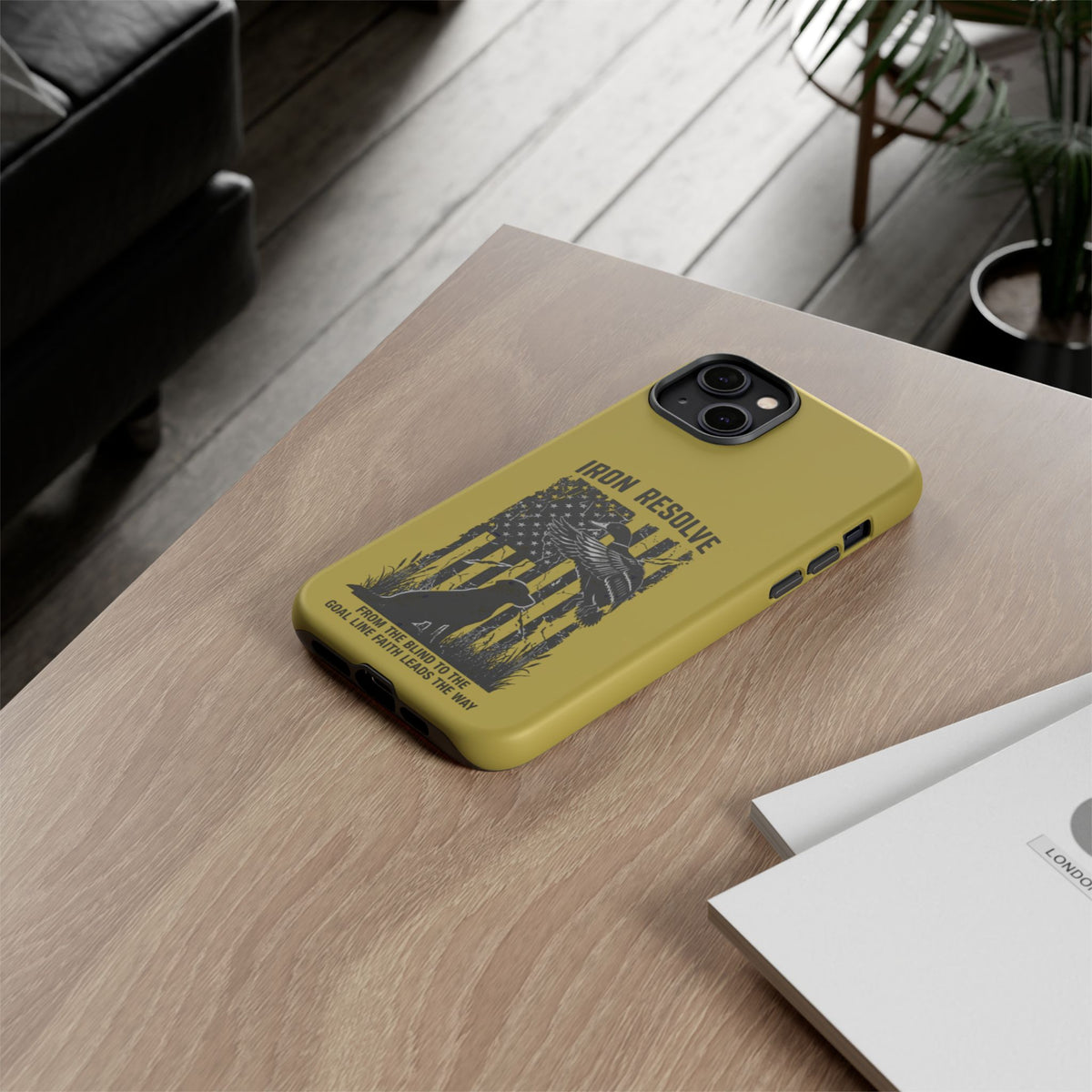 Iron Resolve Flag Dog Silhouette Tough Cases