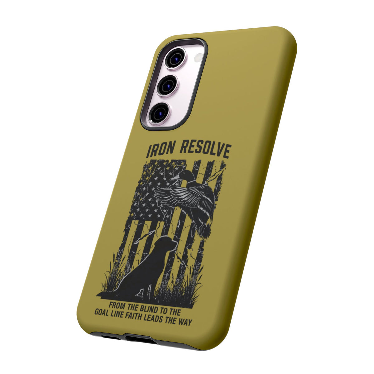 Iron Resolve Flag Dog Silhouette Tough Cases