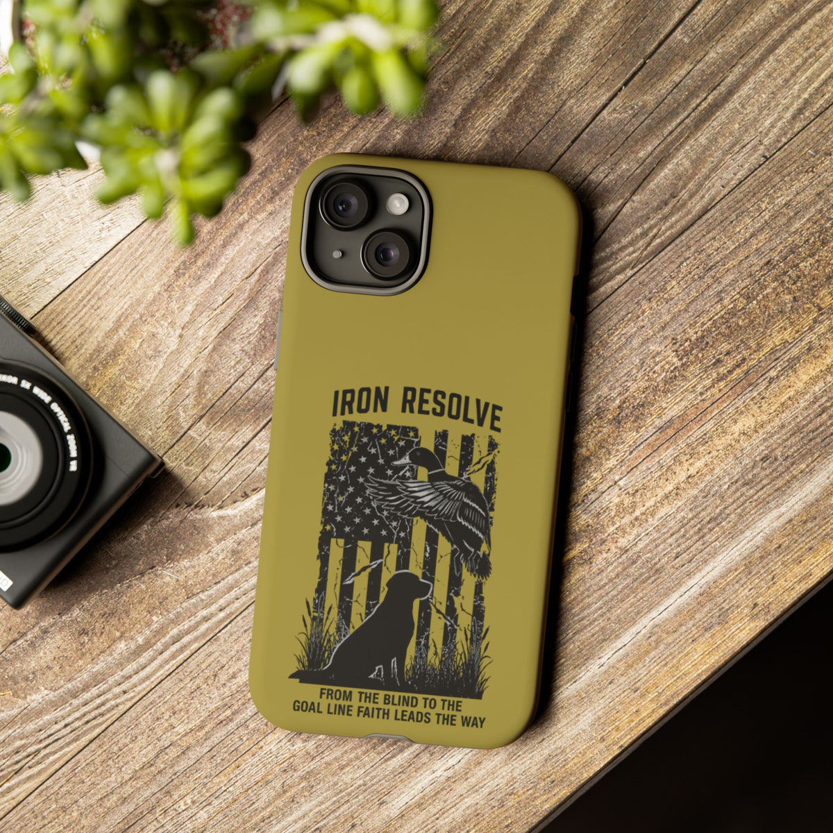 Iron Resolve Flag Dog Silhouette Tough Cases