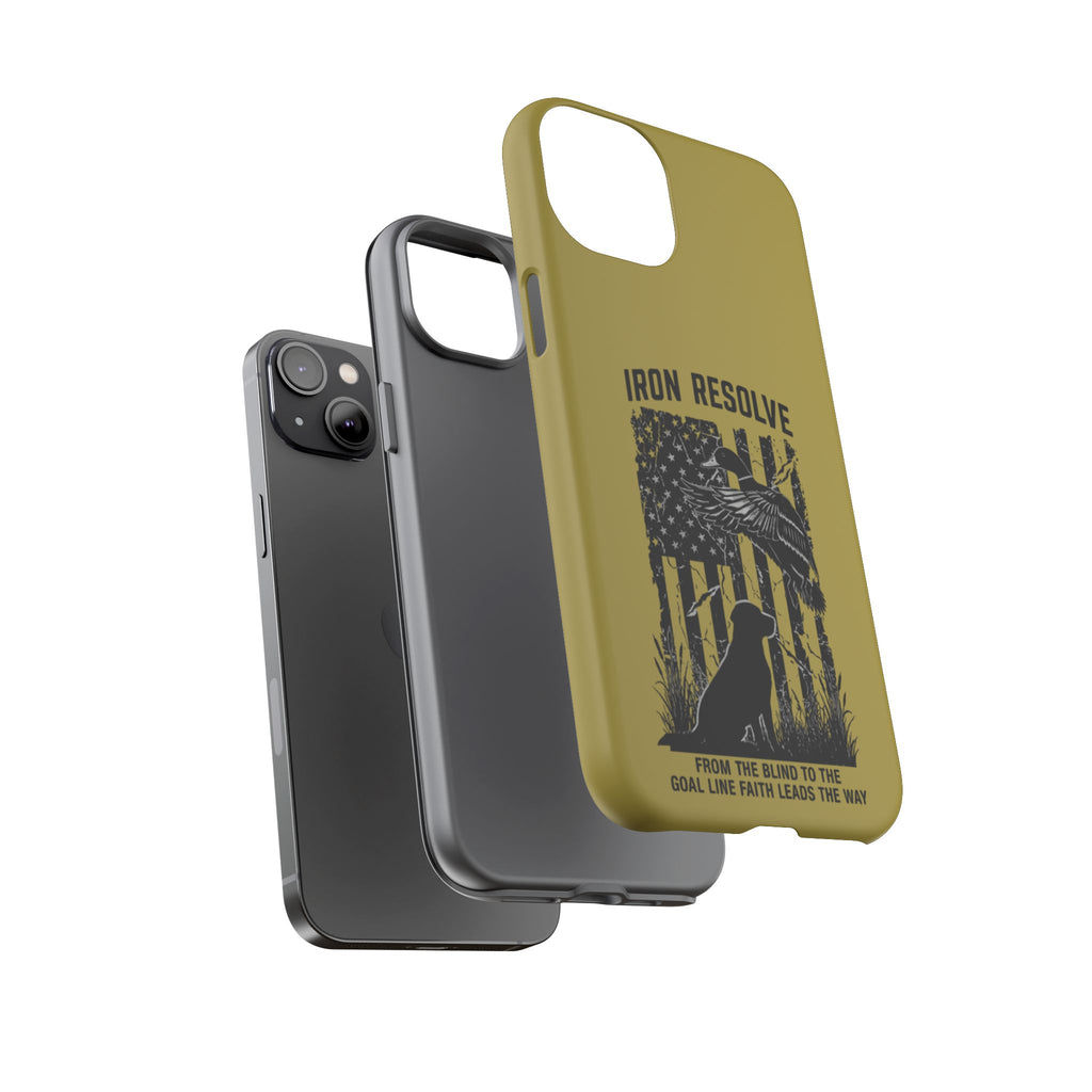 Iron Resolve Flag Dog Silhouette Tough Cases