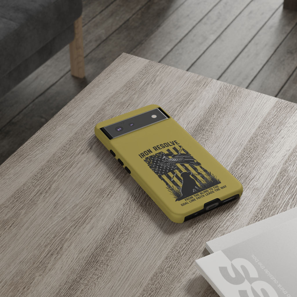 Iron Resolve Flag Dog Silhouette Tough Cases