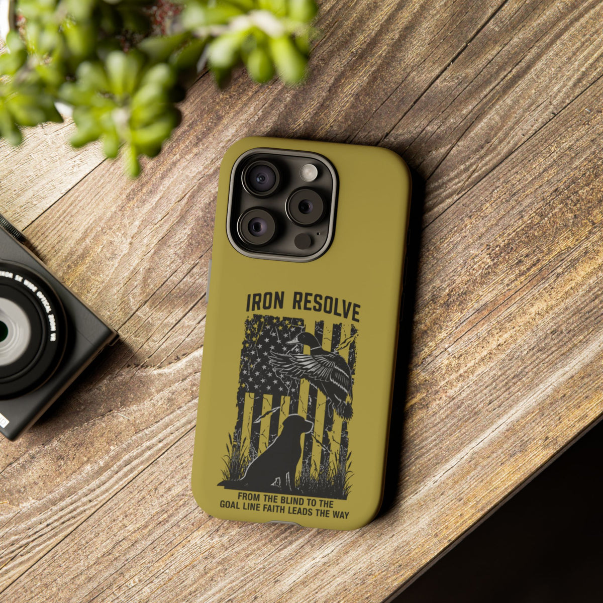 Iron Resolve Flag Dog Silhouette Tough Cases