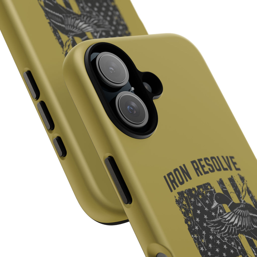 Iron Resolve Flag Dog Silhouette Tough Cases