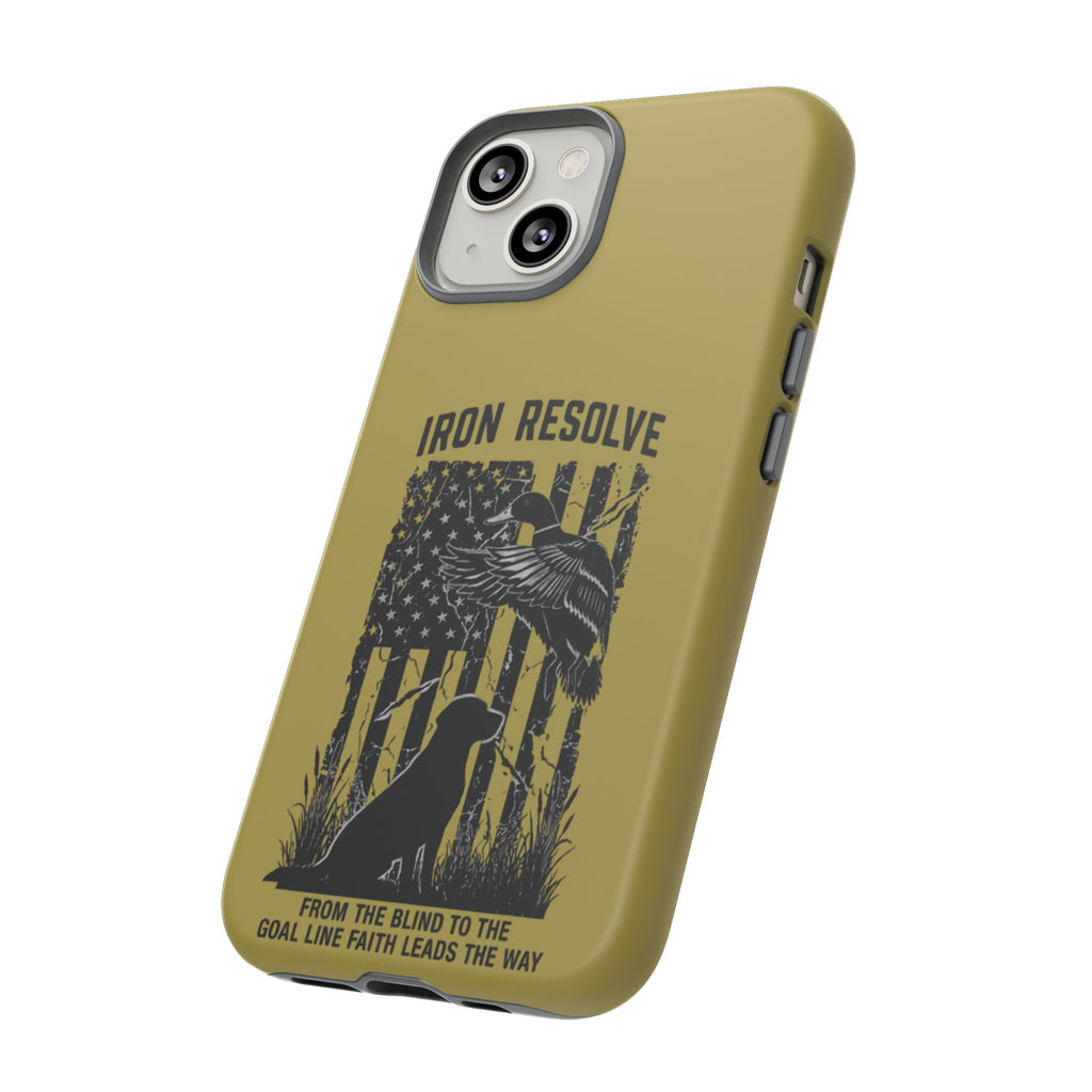 Iron Resolve Flag Dog Silhouette Tough Cases