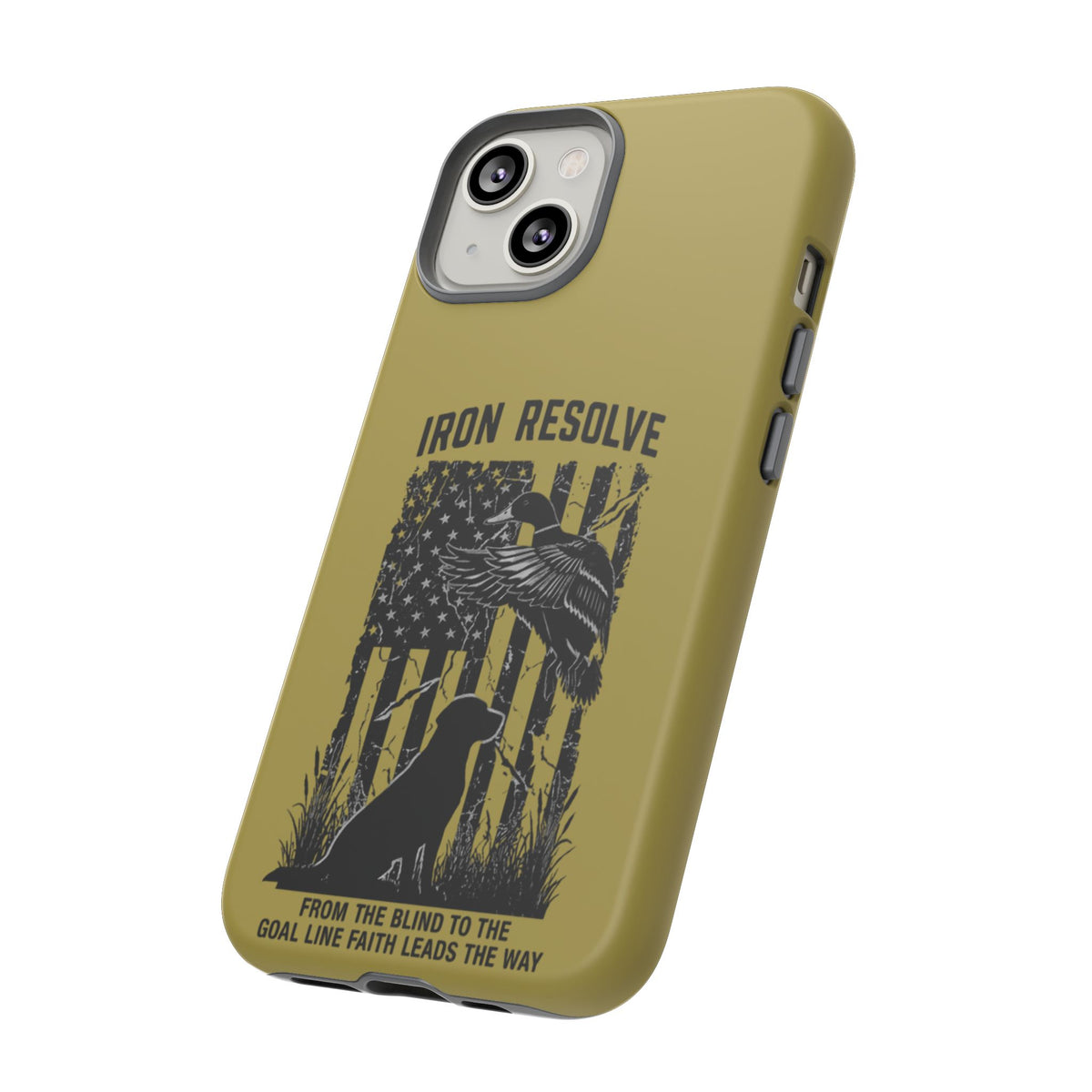 Iron Resolve Flag Dog Silhouette Tough Cases