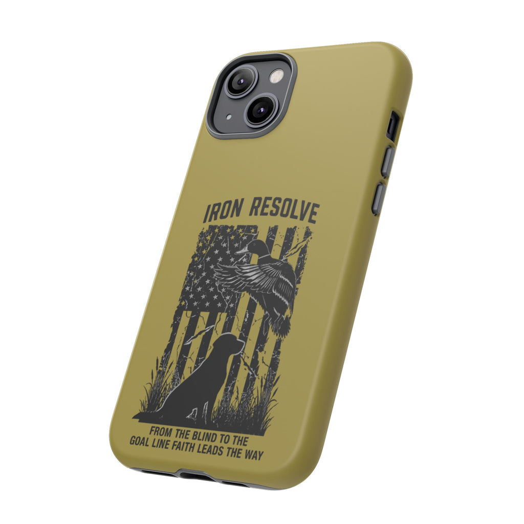 Iron Resolve Flag Dog Silhouette Tough Cases