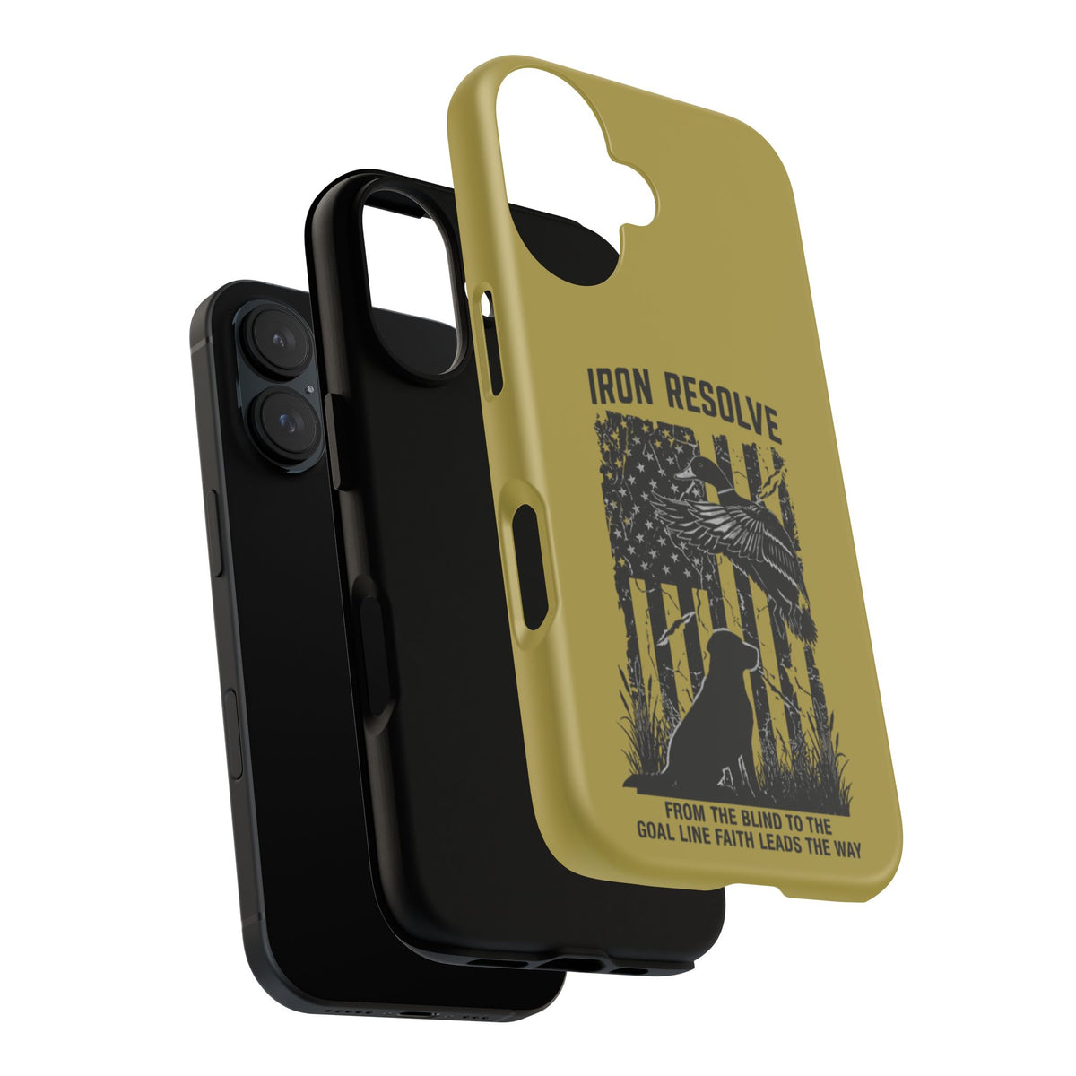 Iron Resolve Flag Dog Silhouette Tough Cases