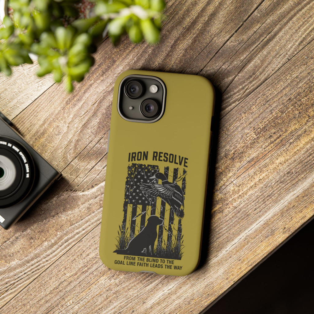 Iron Resolve Flag Dog Silhouette Tough Cases