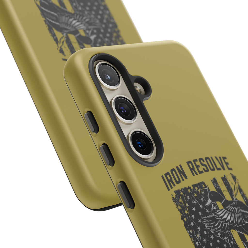 Iron Resolve Flag Dog Silhouette Tough Cases