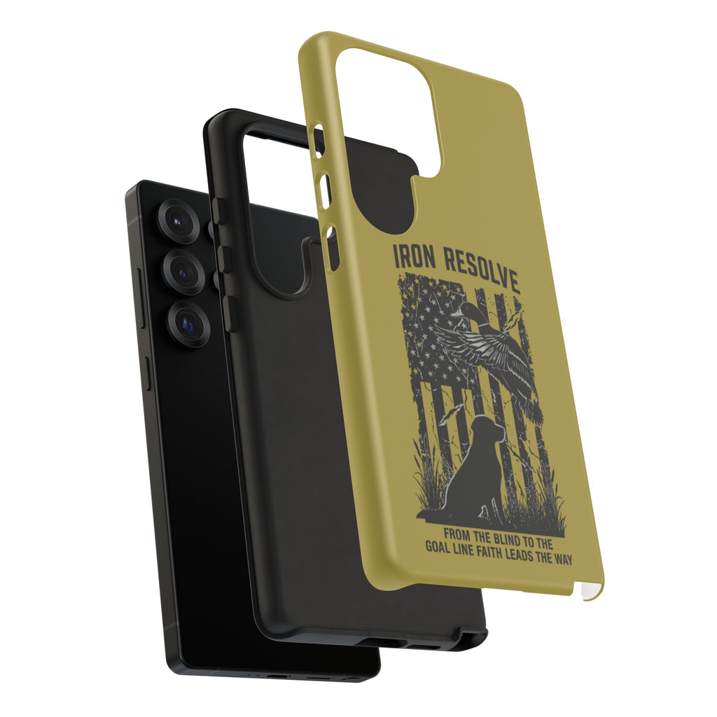 Iron Resolve Flag Dog Silhouette Tough Cases