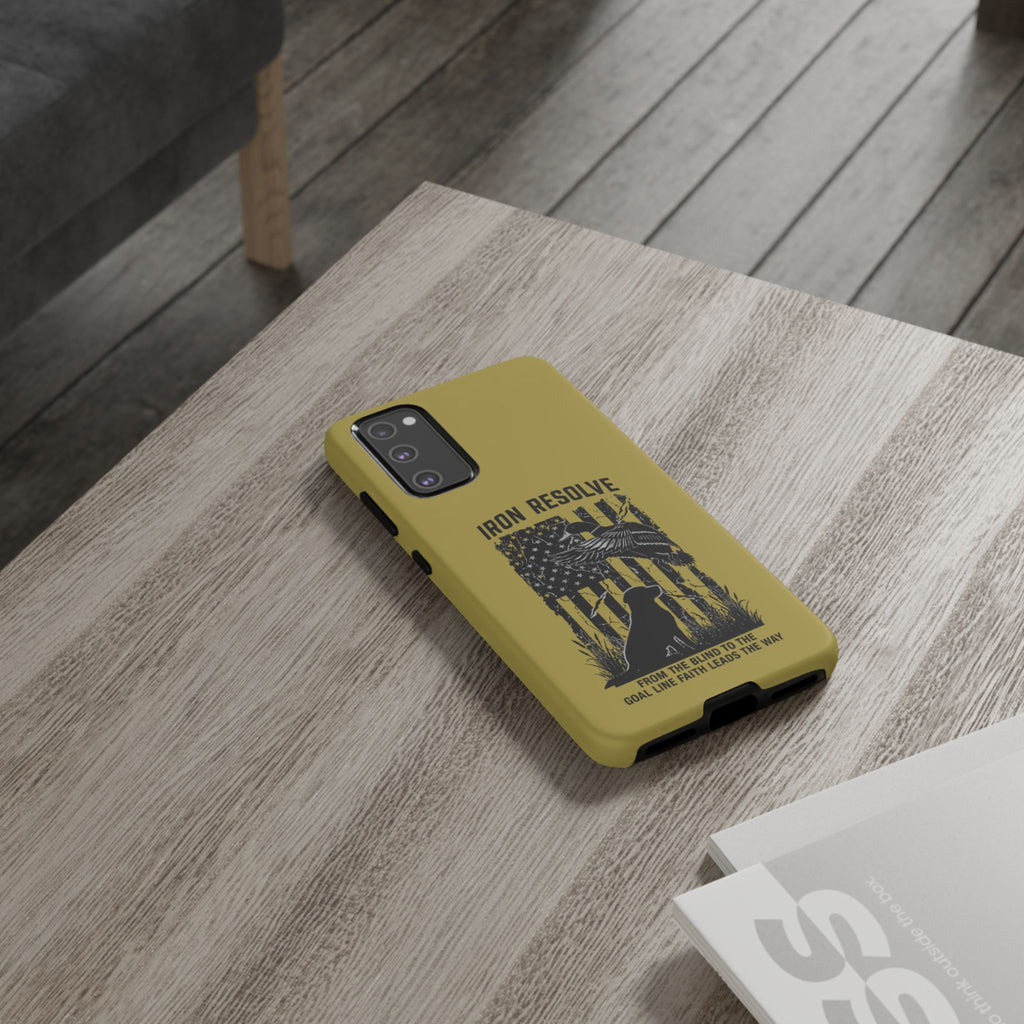 Iron Resolve Flag Dog Silhouette Tough Cases