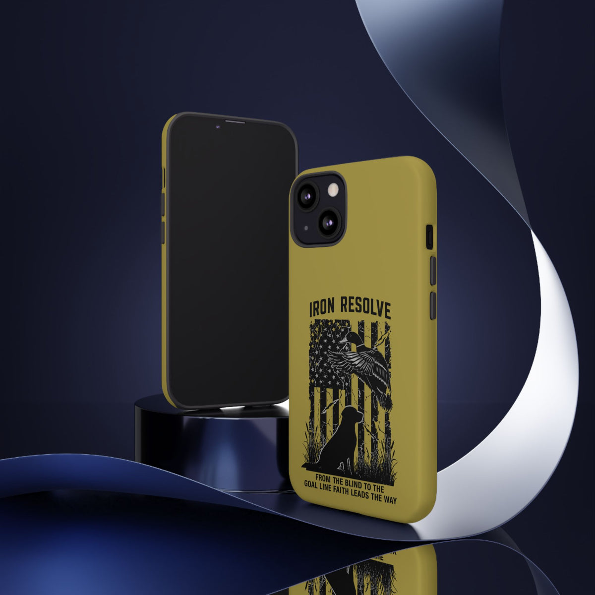Iron Resolve Flag Dog Silhouette Tough Cases