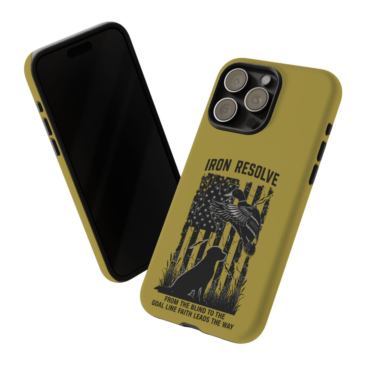 Iron Resolve Flag Dog Silhouette Tough Cases