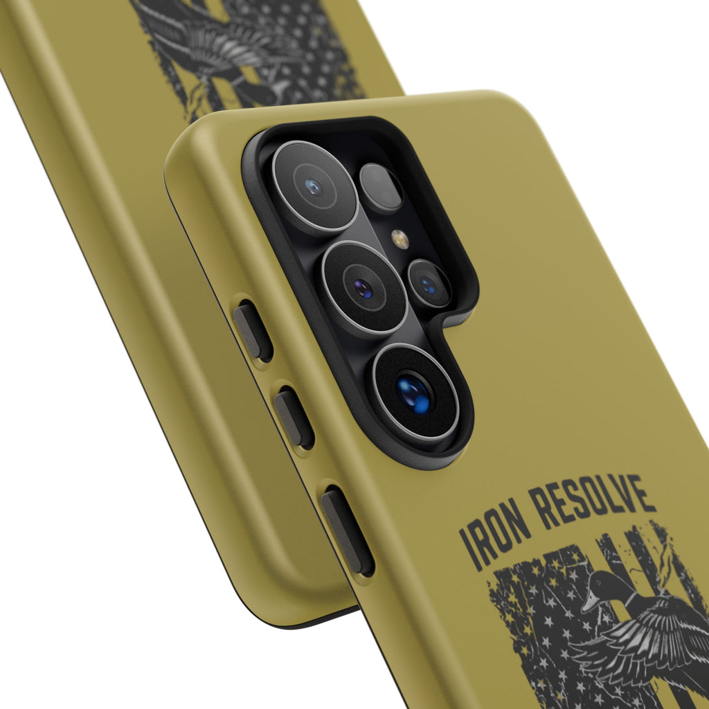 Iron Resolve Flag Dog Silhouette Tough Cases